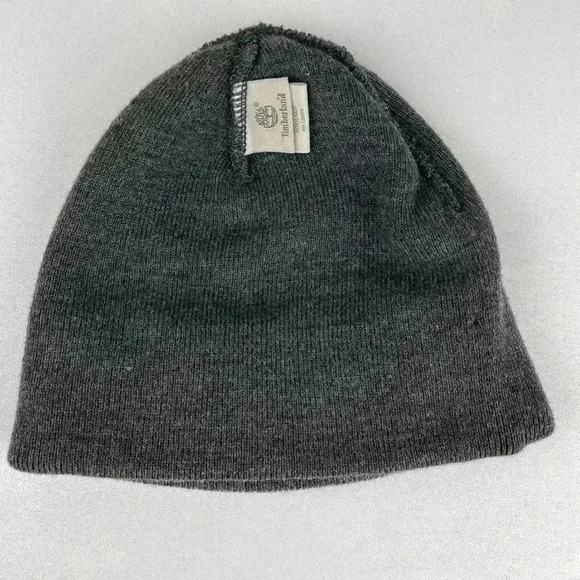 TIMBERLAND Unisex One Size Grey Knit Beanie Fold Over Outdoor Gorpcore Classic - Picture 6 of 10